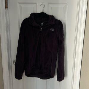 North Face Osito Jacket Size Large Dark Purple Fuzzy